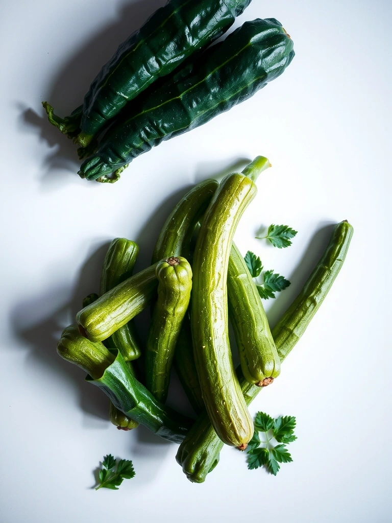 Fresh green vegetables